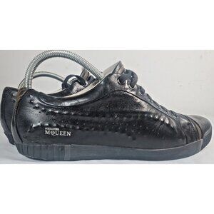 PUMA Alexander McQueen x Scarred ST Black Leather w/pewter accent Men's Size 9